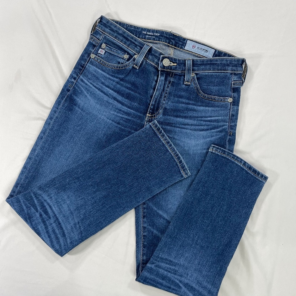 AG Adriano Goldschmied Jeans Womens 25 Crop Dark Wash Prima Cigarette